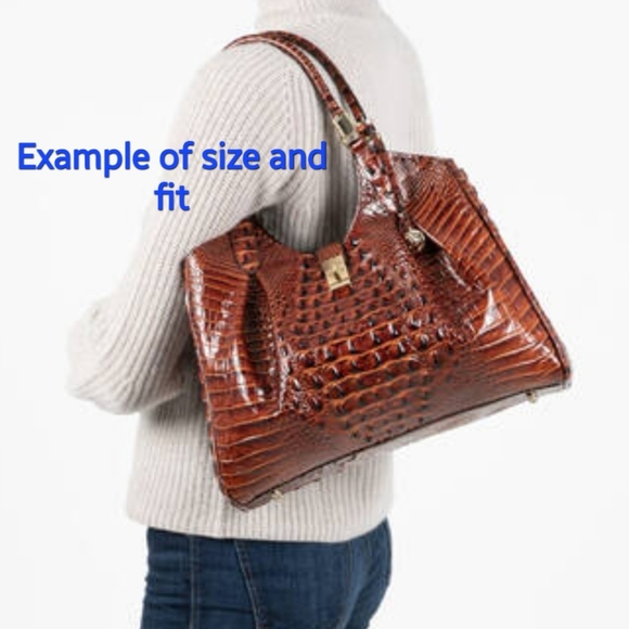 ☆ Brahmin 2 PCS SET Matching Designer Rare Shoulder Bag Purse + Wallet - Picture 4 of 16